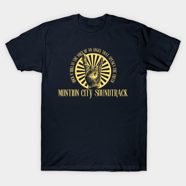 Montion City Soundtrack T-Shirt by aliencok